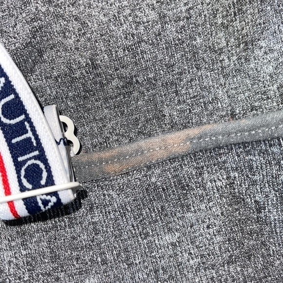 Nautica sports bra grey polyester with straps missing padding - Picture 6 of 6